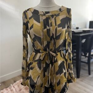 French Connection Abstract Print Blouse